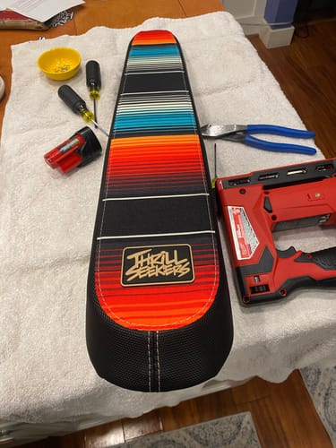 Customer photo review of Custom Seat Cover: Zooz E-Bike