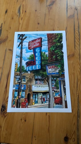 Customer photo review of The Goof Garden Gate, Toronto Art Print
