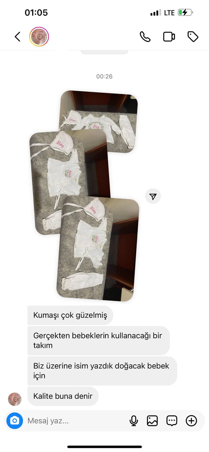 Customer photo review of Princess Lohusa Takım Bej