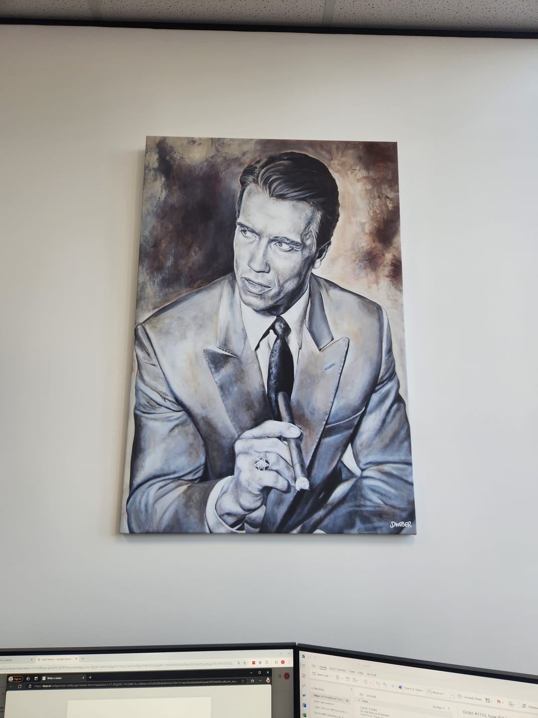 Customer photo review of 'TIMELESS' - Arnold Schwarzenegger Canvas