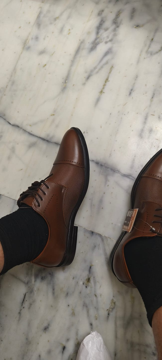 Customer photo review of Bacca Bucci WINDSOR Formal Shoes with Superior Comfort | All Day Wear Office Or Party Lace-up Shoes