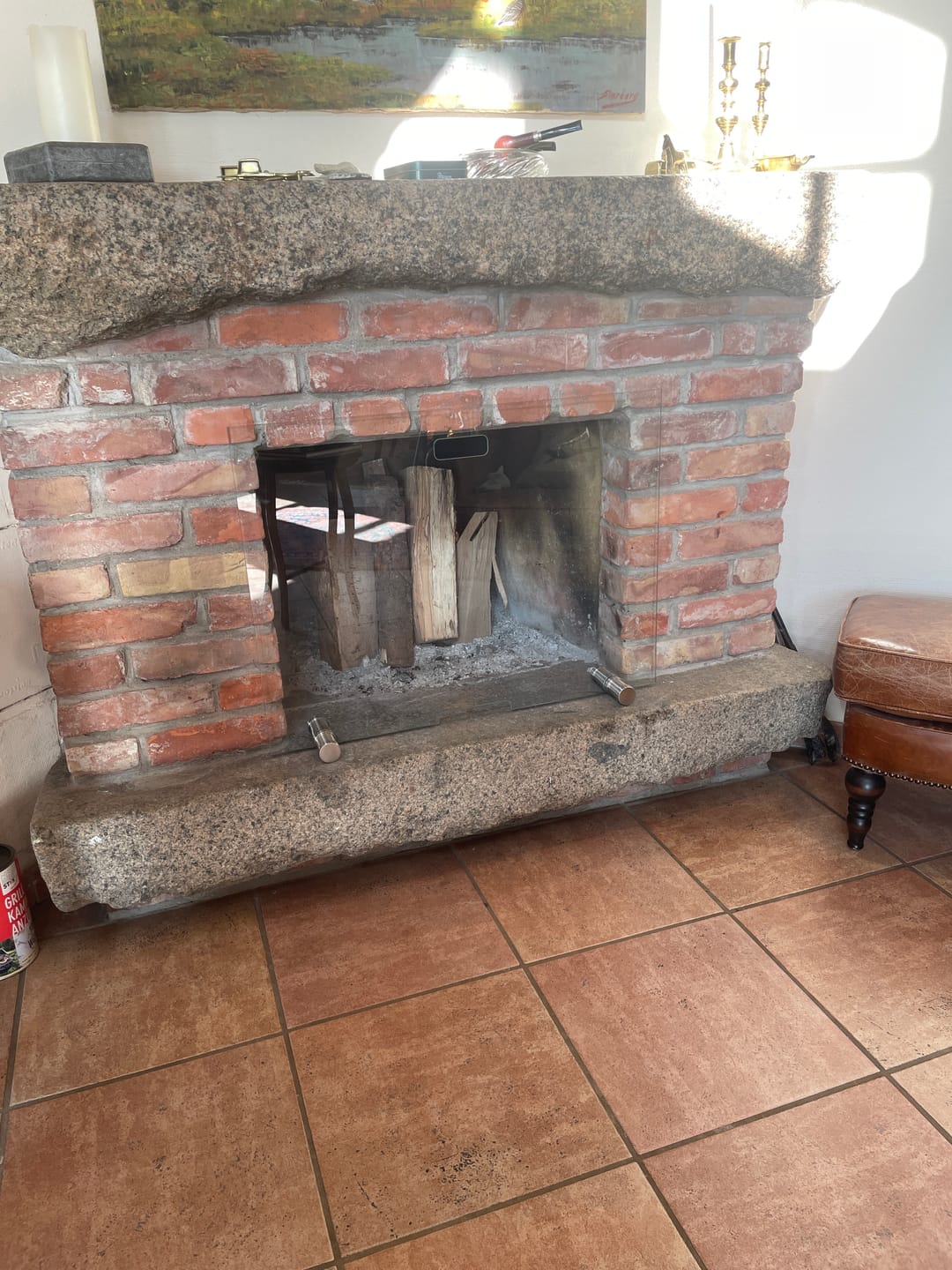 Customer photo review of Kaminschutzgitter aus Spezial-Sicherheitsglas, Hitzeschutz Funkenschuztgitter aus echtem ESG-Glas - FIREpro gerade