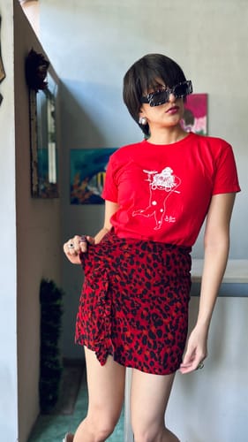 Customer photo review of party for one baby tee