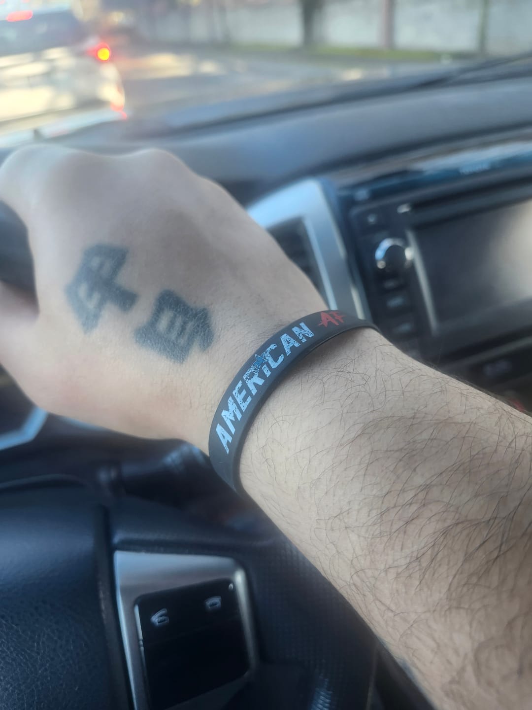 Customer photo review of American AF Wristband