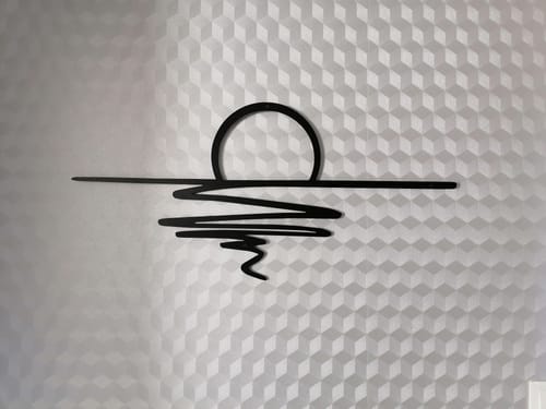 Customer photo review of Décoration murale en métal - Coucher du soleil