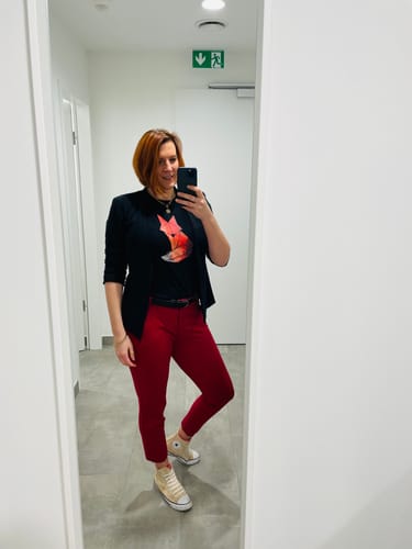 Customer photo review of Origami Fuchs - Bio Damen Shirt