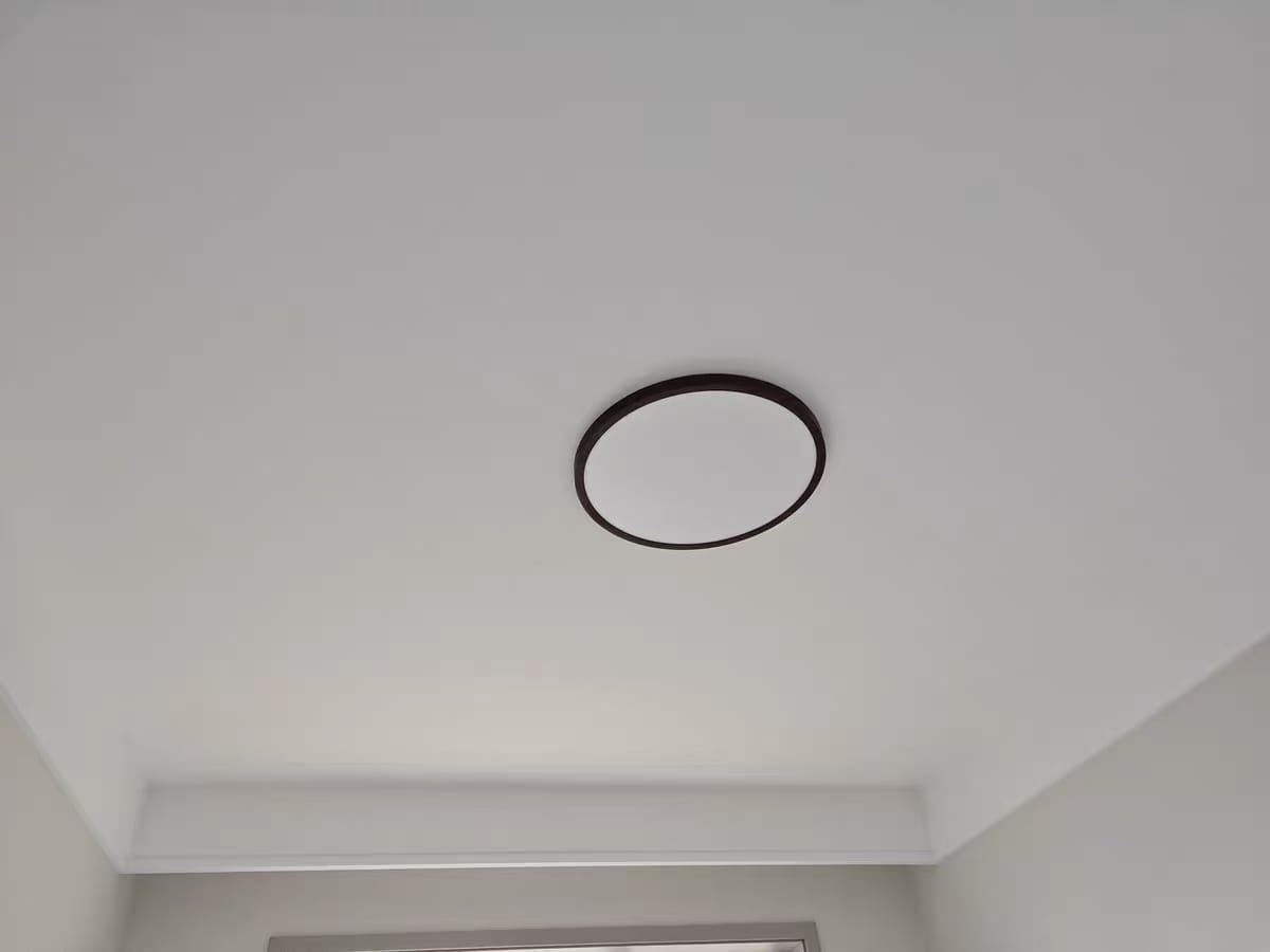 Customer photo review of WOMO Flat Round Flush Mount Ceiling Light-WM1024