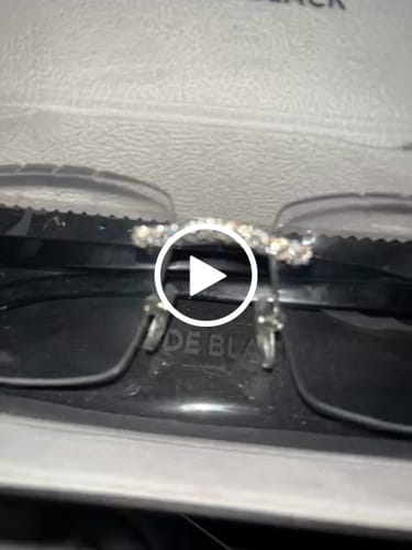 Customer video review of Moissanite Rimless Sunglasses 14K Gold