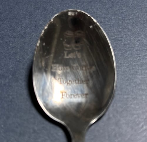 Customer photo review of Cute Spoon-Let's Have Coffee Together Forever