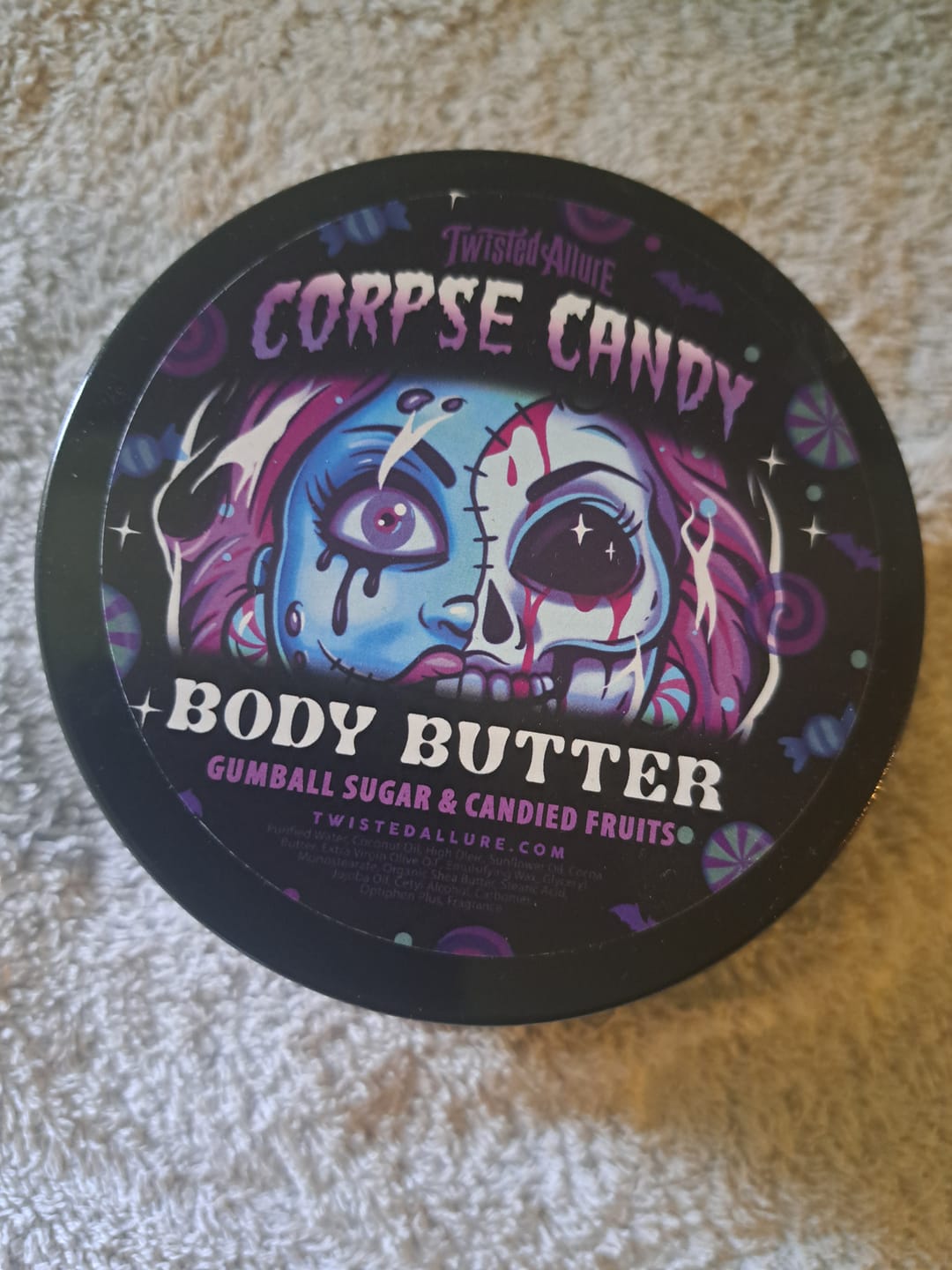 Customer photo review of Corpse Candy Body Butter