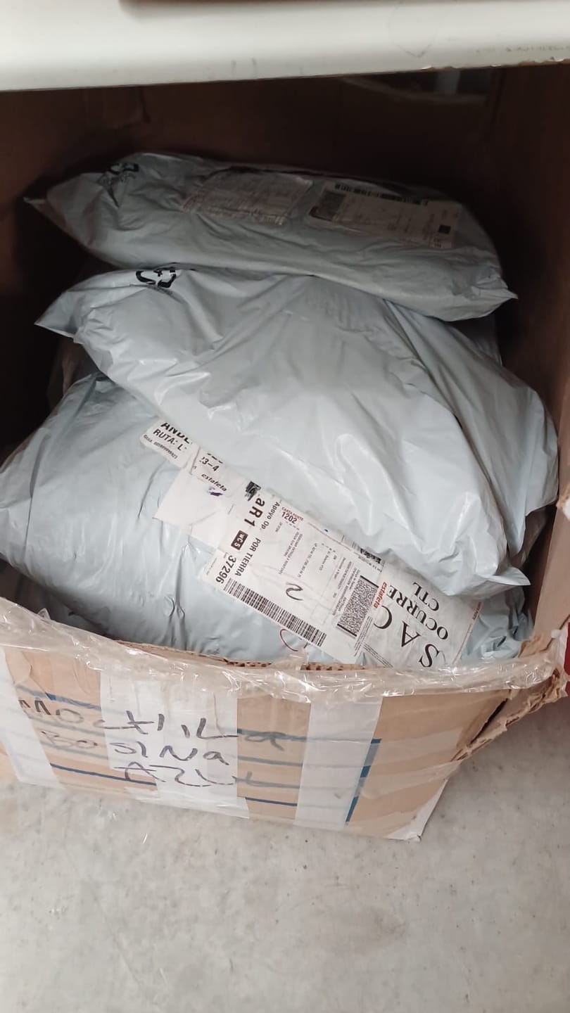 Customer photo review of Bolsas Blancas para Envío