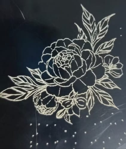 Customer photo review of (Flash Sale) Cloudray QS-30 LiteMarker Pro 30W Fiber Laser Marking Engraver with 4.3” X 4.3” Scan Area & D80 Rotary