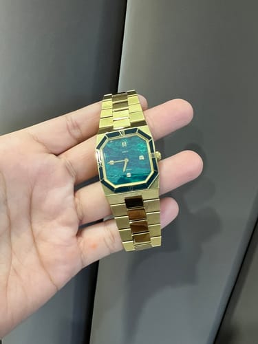 Customer photo review of Octagonal Enamel Diamond Watch