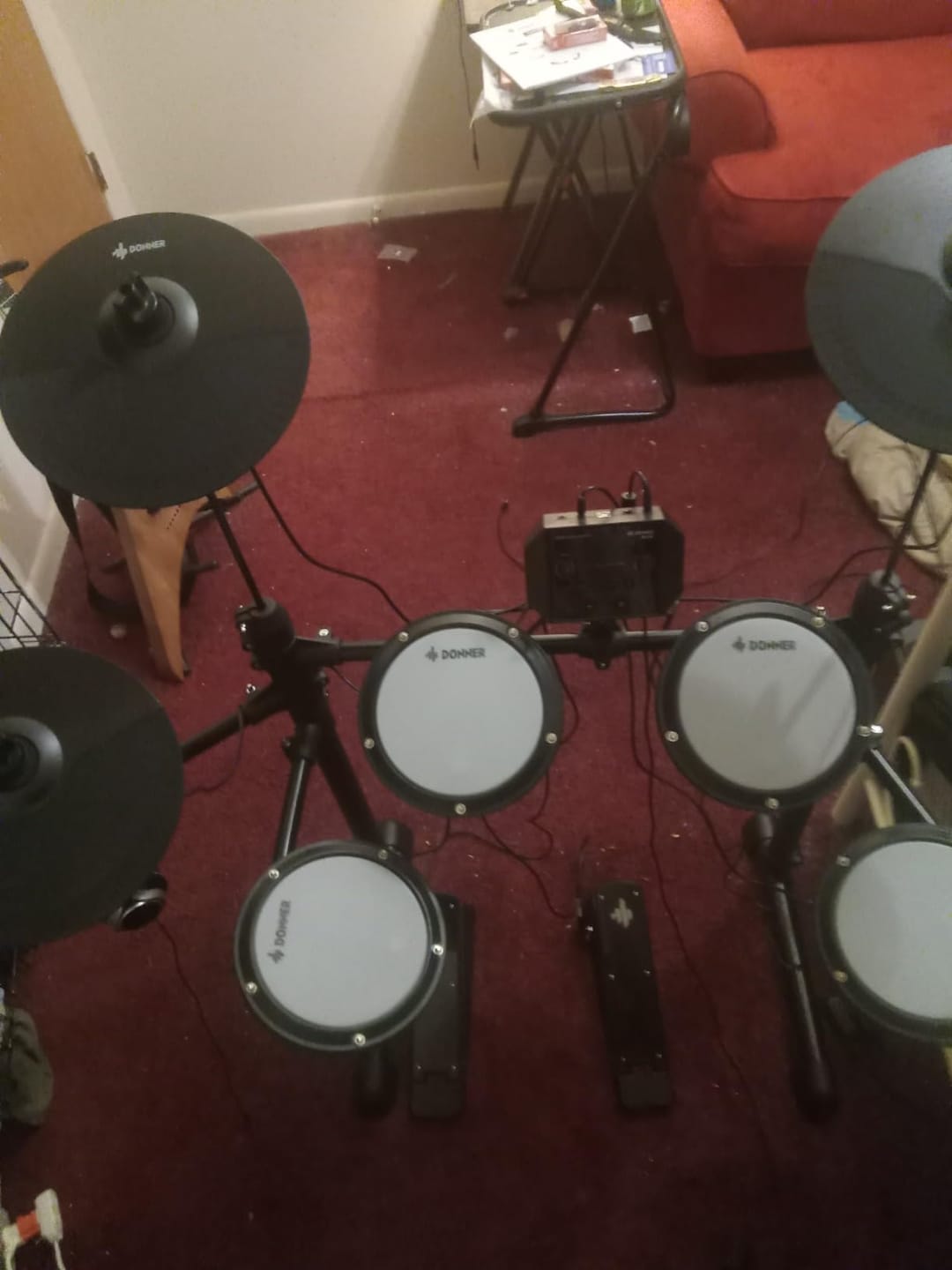 Customer photo review of Batterie électrique Donner DED-80 5 tambours et 3 cymbales