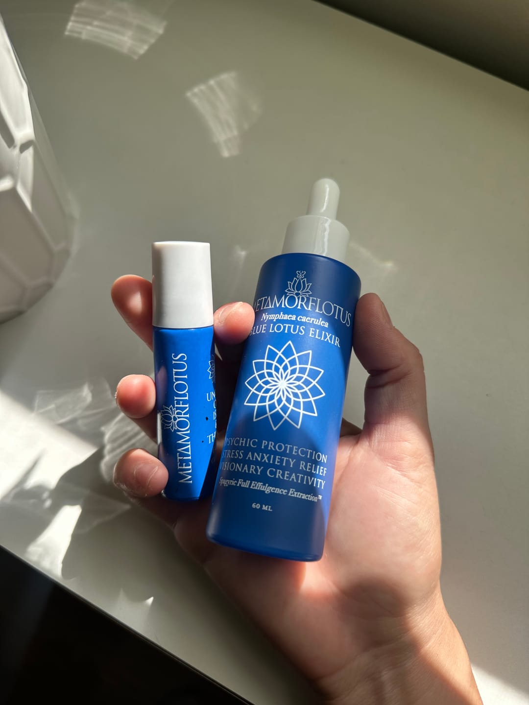 Customer photo review of True Blue Lotus Spagyric Elixir