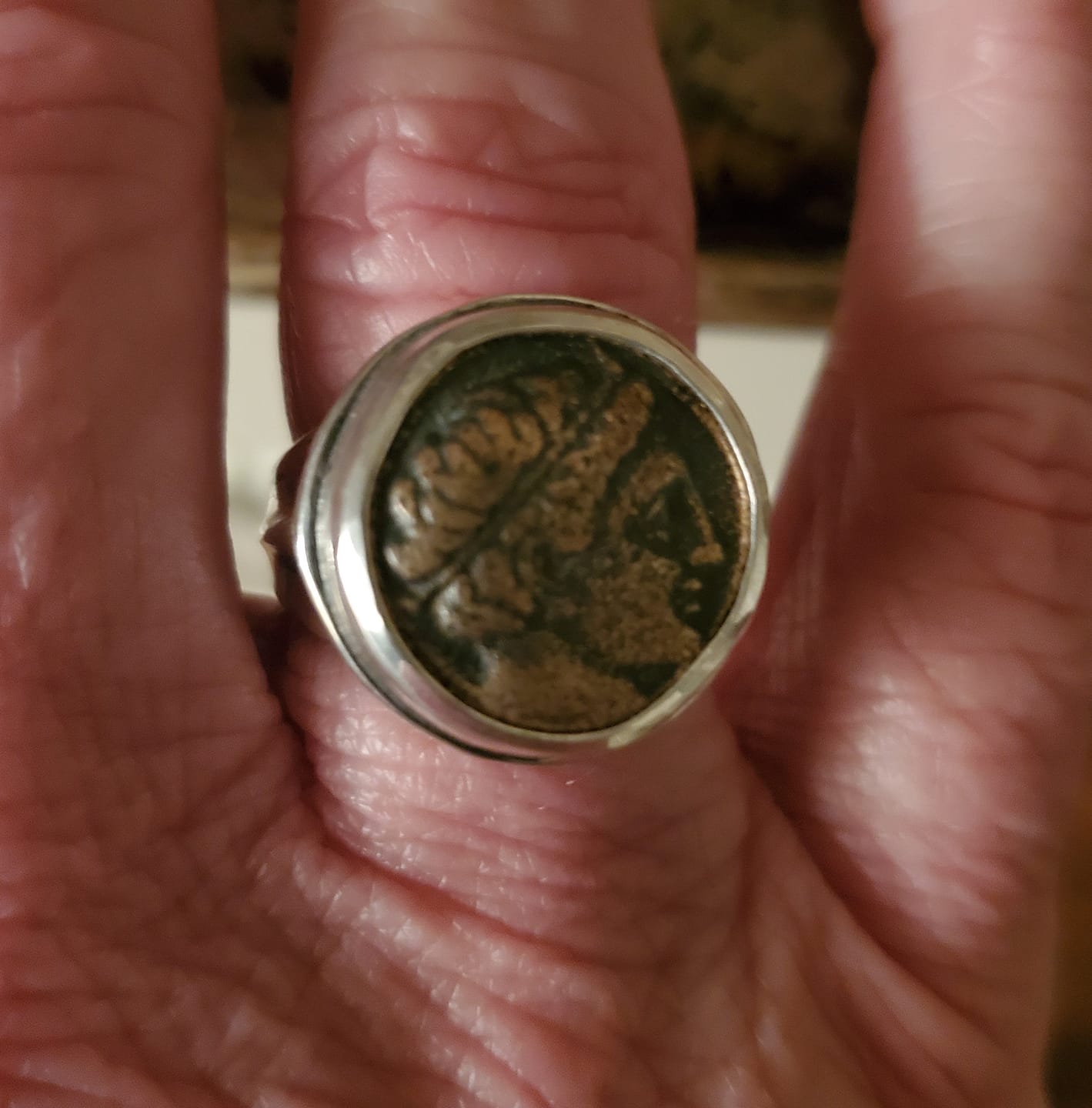 Customer photo review of Silver Ring, Phillip II, Coin, 6964