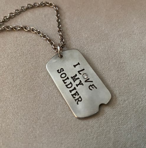 Customer photo review of Soldier Dog Tag