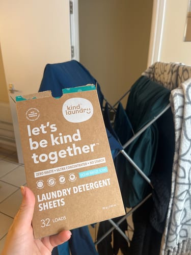 Customer photo review of Laundry Detergent Sheets