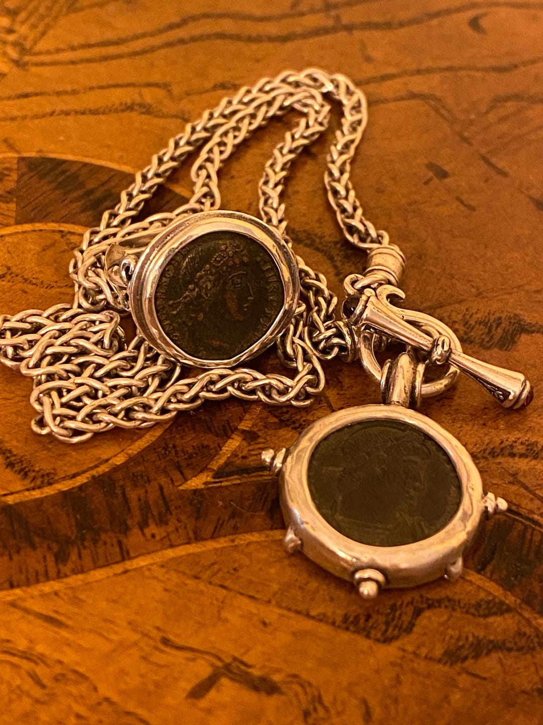 Customer photo review of Sterling Silver Ring, Roman Bronze Ancient Coin, 7137