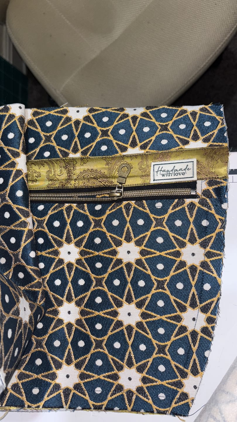 Customer photo review of Paisley Jacquard Lining Fabric