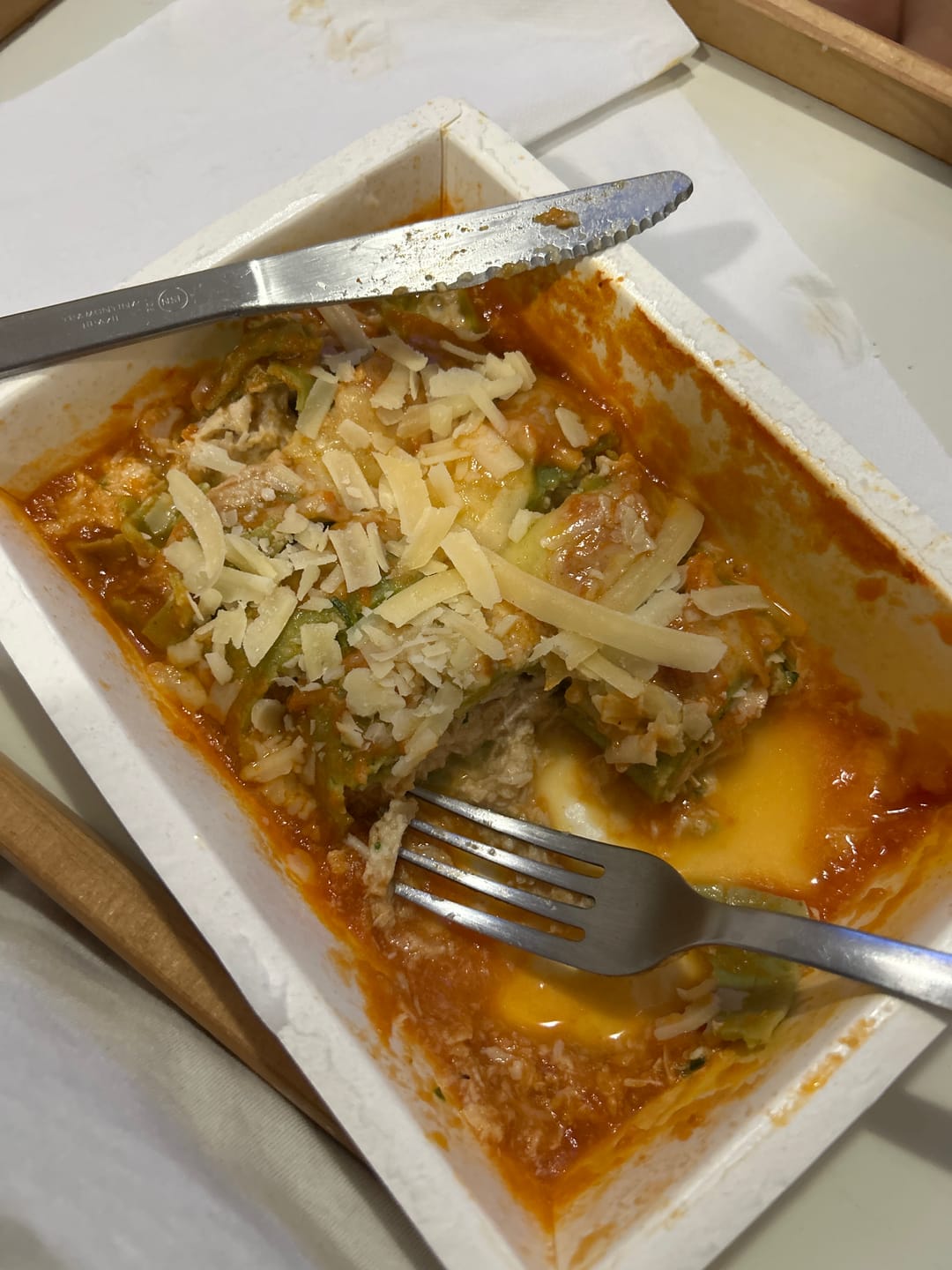 Customer photo review of Canelone de Espinafre Recheado com Frango Cremoso e Molho ao Sugo