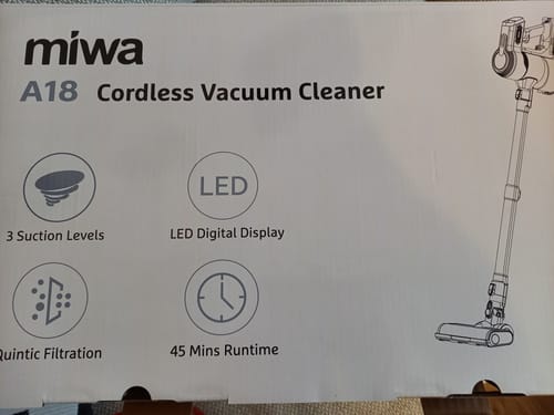 Customer photo review of MIWA Kabelloser Akku-Staubsauger mit starker Saugleistung / Beutelloser Staubsauger für Hartböden und Teppiche / Bis zu 45 Minuten Laufzeit