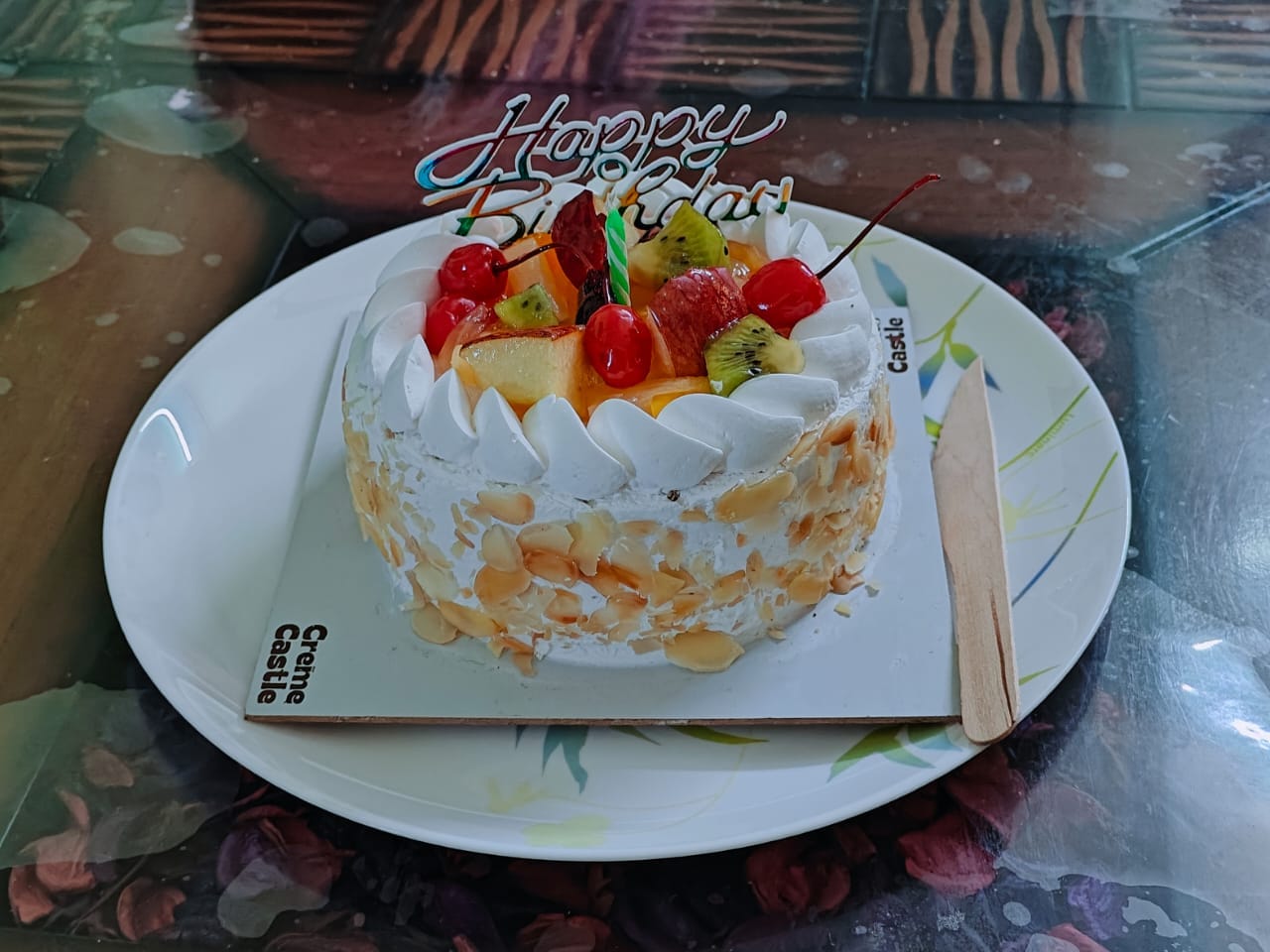 Customer photo review of Fresh Fruit Cake
