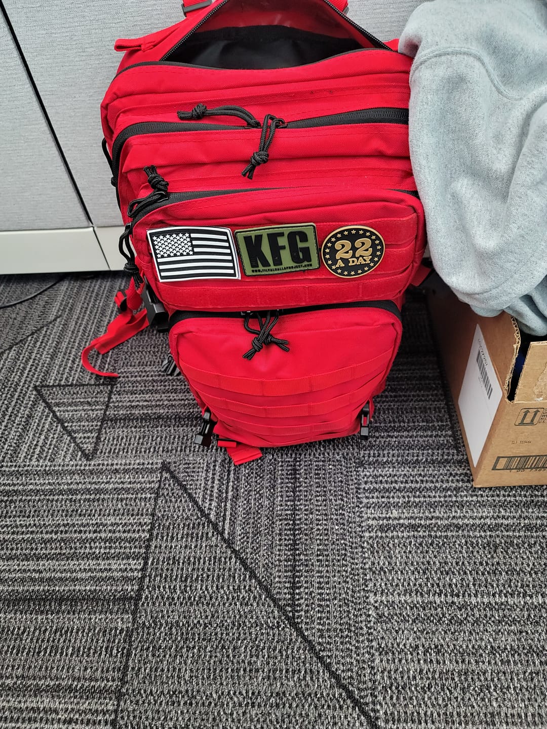 Customer photo review of 22 A Day Velcro Patch