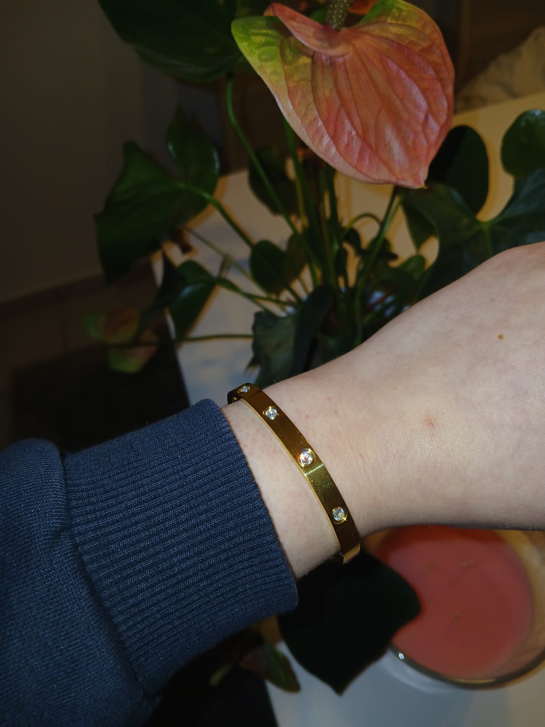 Customer photo review of Arianna Armreif | 18K vergoldet
