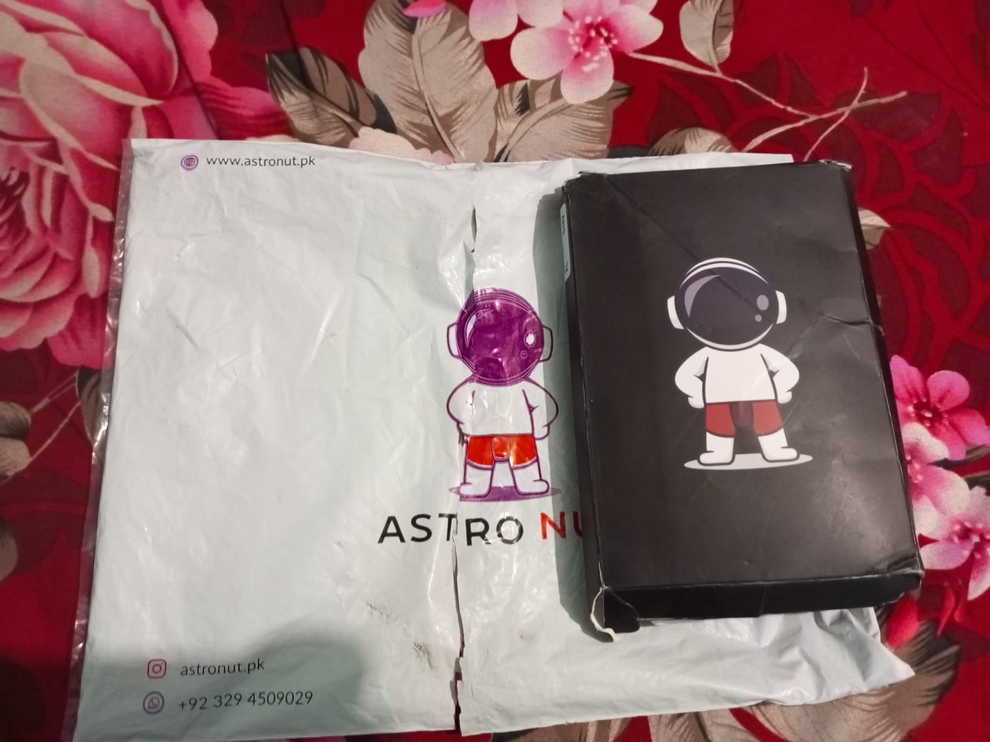 Customer photo review of Astronut Men's Boxer Shorts Galaxy Blue With Geni-Tech Pouch