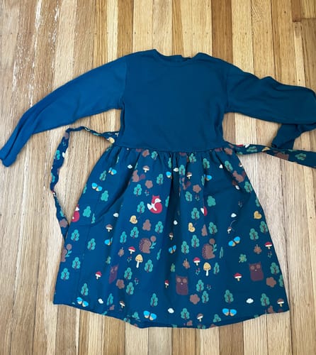Customer photo review of Enchanted Forest Long Sleeve Twirler Dress