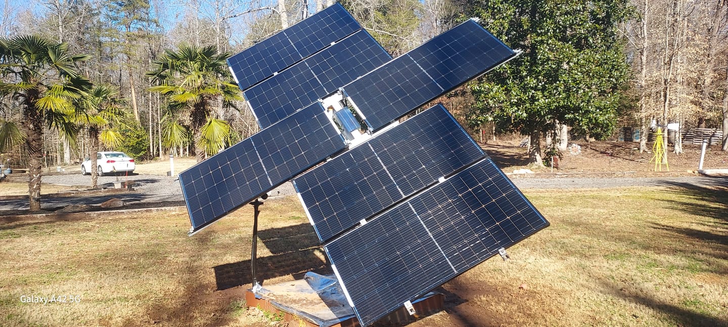 Customer photo review of 1200W (200w*6) Bifacial Solar Panel