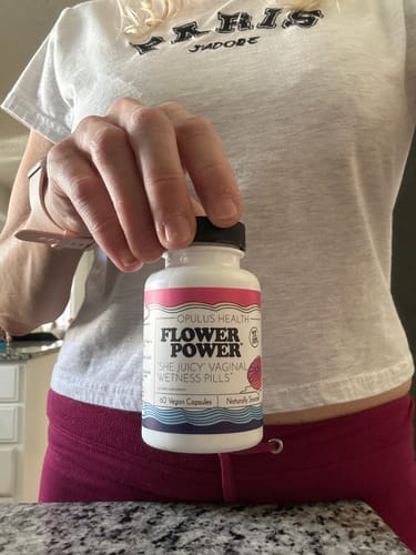 Customer photo review of Flower Power® 'She Juicy' Vaginal Moisture Supplement (60ct/ea)
