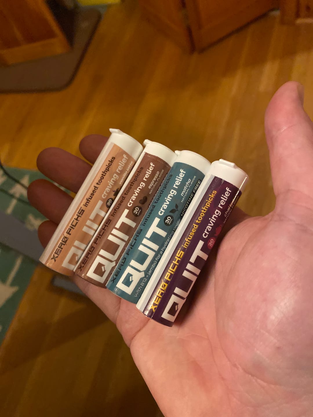 Customer photo review of Xero Picks Quit - Coffee House Variety 4 Pack