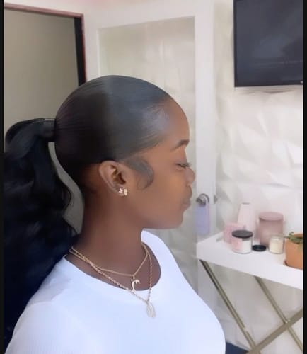 Customer photo review of LOW RISERS (BLACK DENIM)