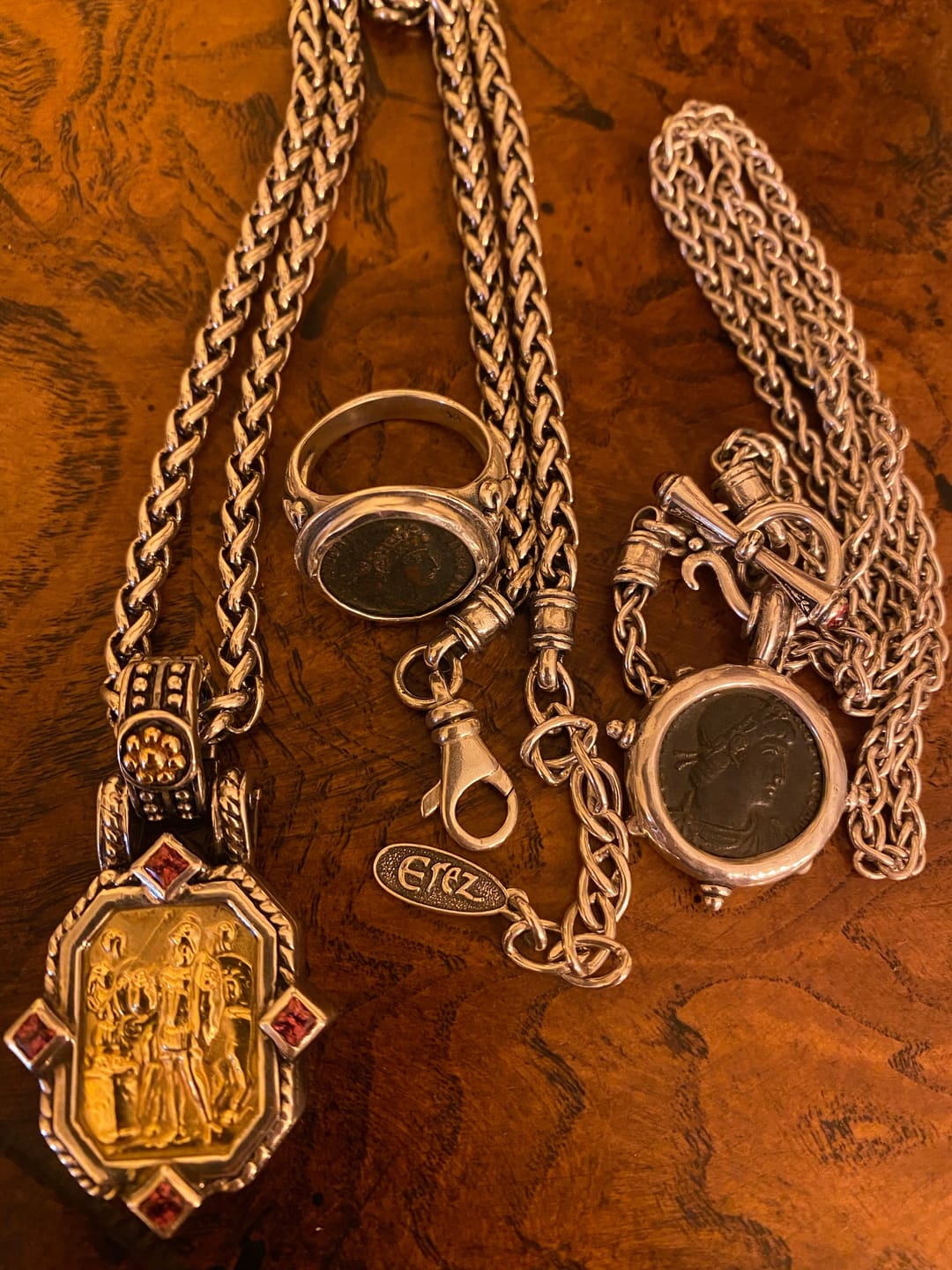 Customer photo review of Wheat, Sterling Silver Chain, 4mm, 17" + 2"