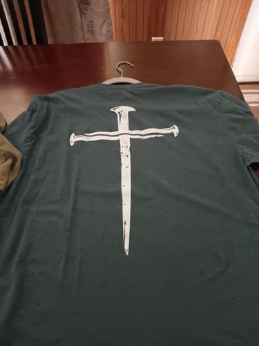 Customer photo review of Nails Cross Shirt