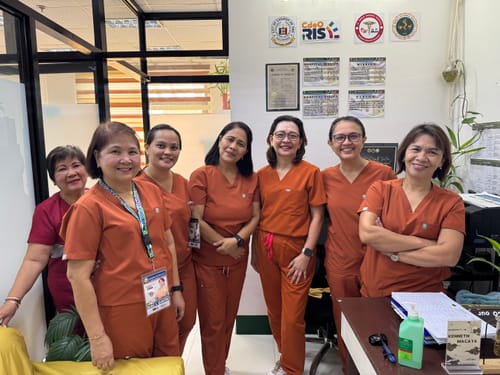 Customer photo review of Tapered MoveTech® Scrub Pants - Women / Terracotta