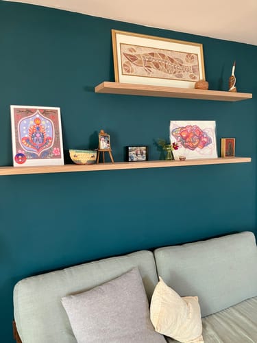 Customer photo review of Floating Shelf