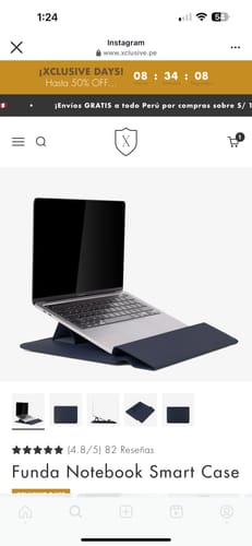 Customer photo review of Funda Notebook Smart Case