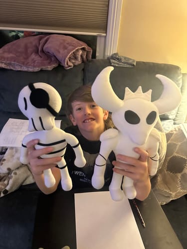 Customer photo review of Turn Kid's Drawings into Plushies