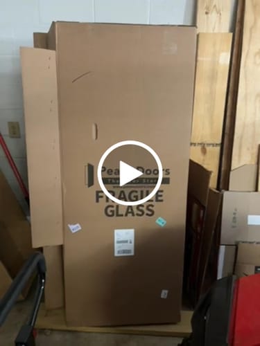 Customer video review of ODL Clear Door Glass - 15 Light External Grille - 24" x 66" Frame Kit