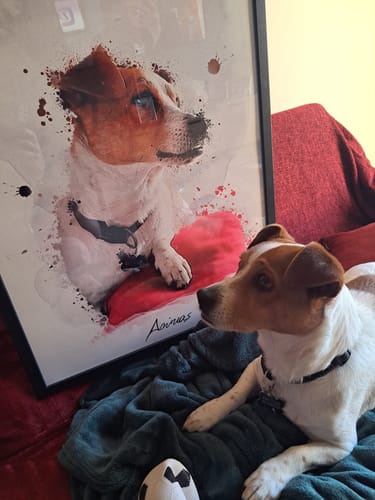 Customer photo review of Πορτραίτο Κατοικίδιου - Νερομπογιά