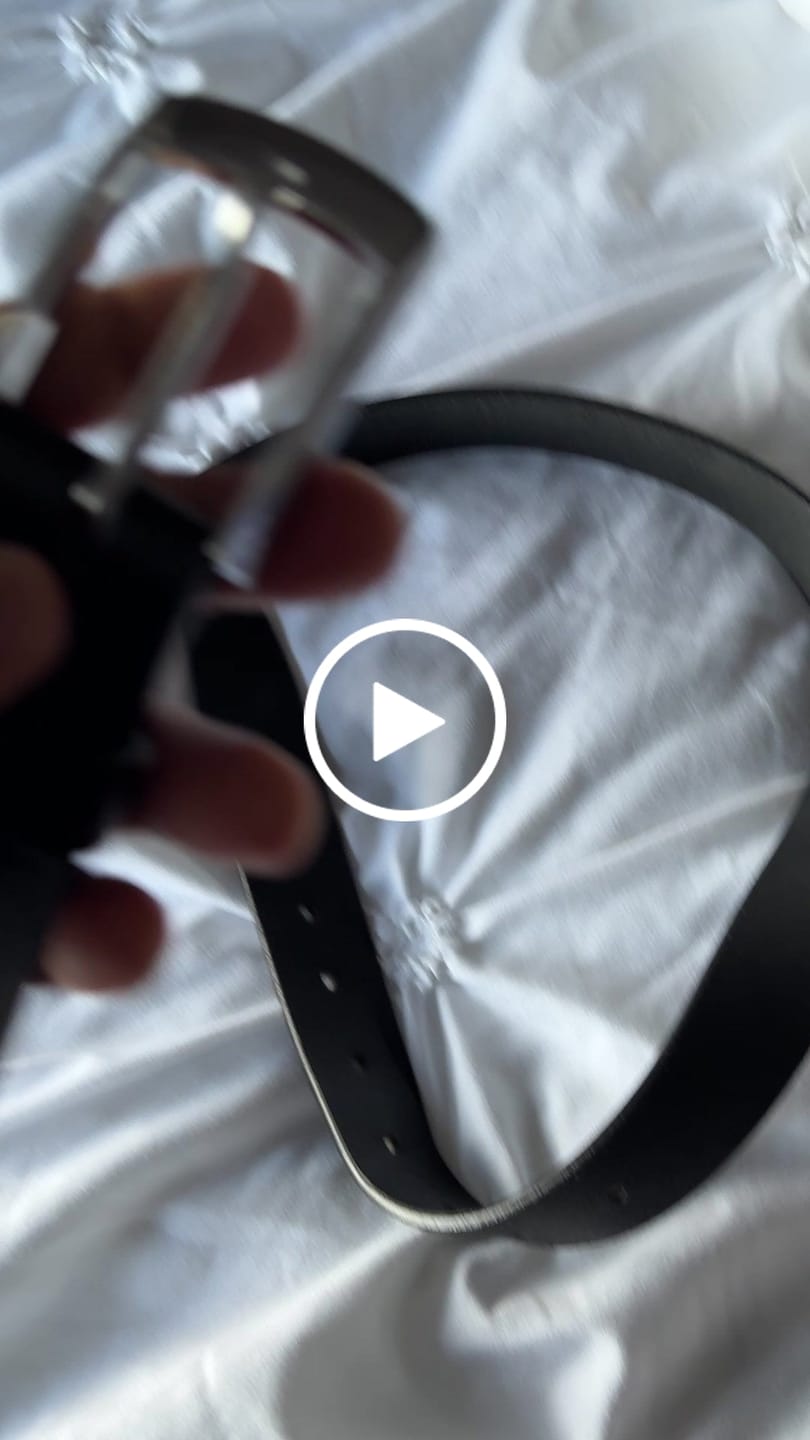 Customer video review of The Crest Belt - Slim Black 35mm 100% Full-Grain Leather Belt