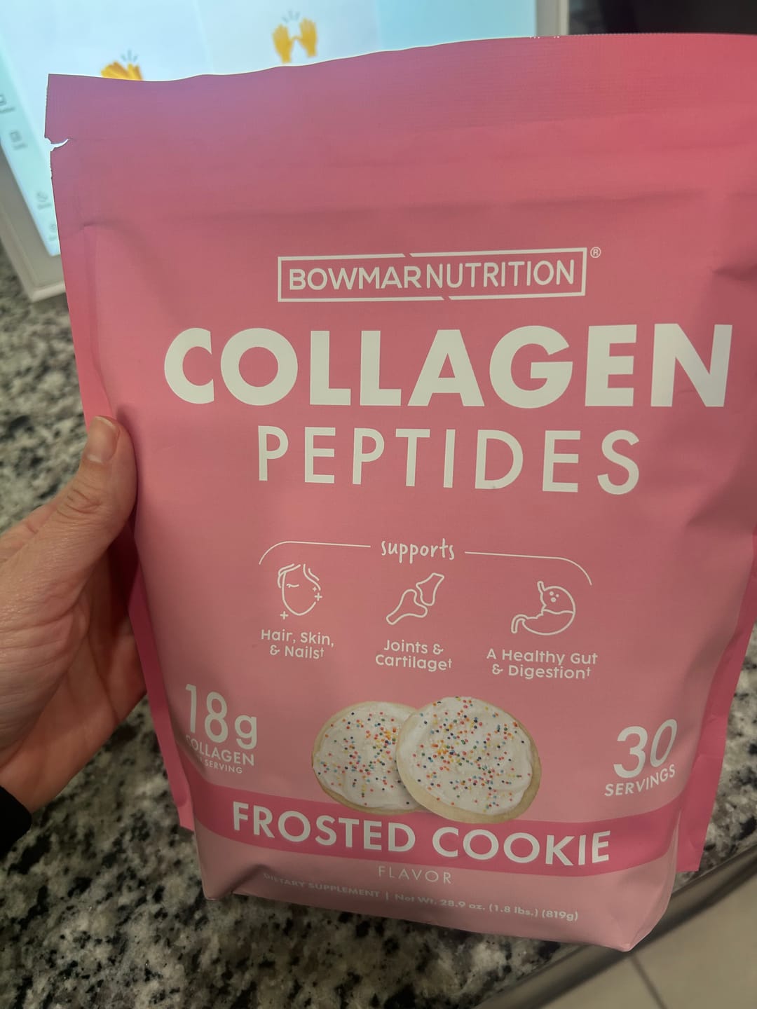 Customer photo review of Flavored Collagen