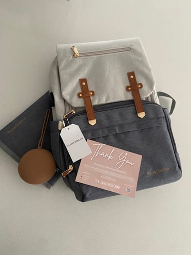 Customer photo review of LuxeLittleOne™ Luxury Baby Bag