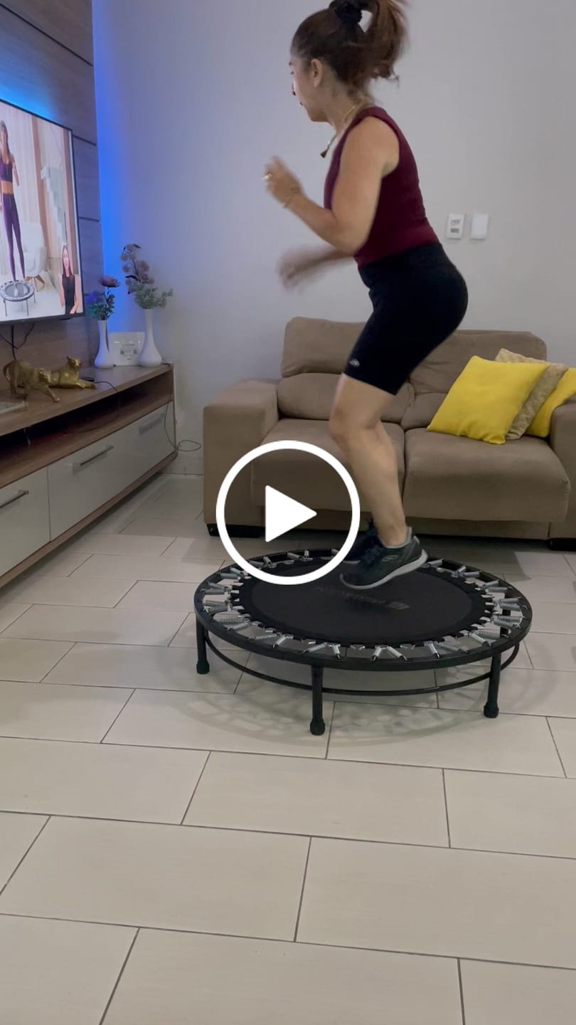 Customer video review of Mini Jump Trampolim Profissional 36 Molas