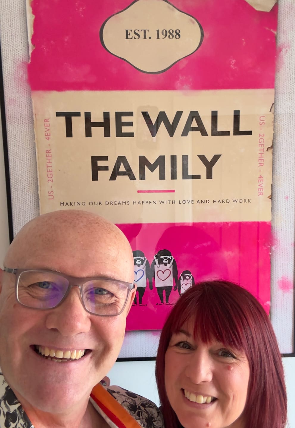 Customer photo review of Personalised Book Cover Art Print (Family Edition)