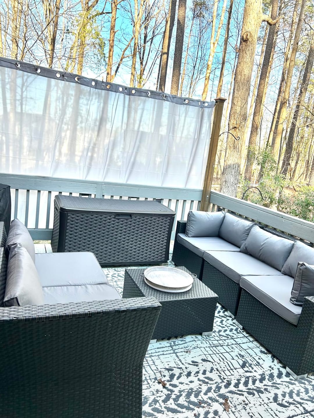 Customer photo review of Homrest Outdoor Replacement Cushions for  6-Seat Patio Furniture Sets, Gray