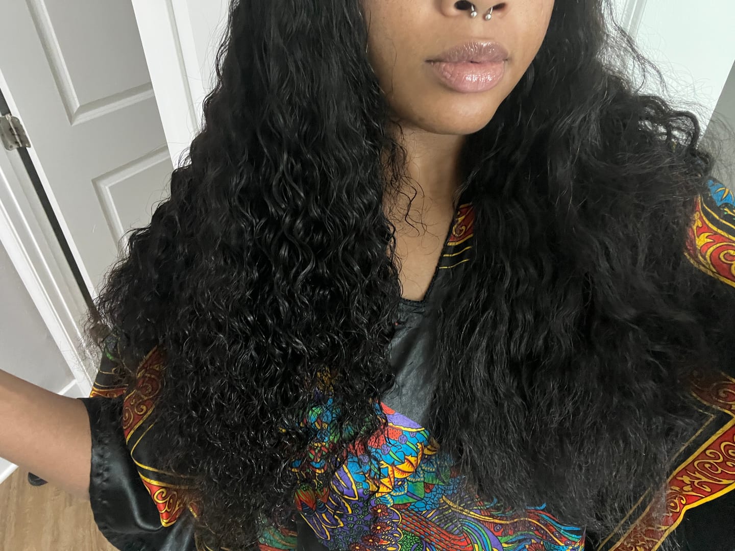 Customer photo review of Burmese Hair Curly Bundles